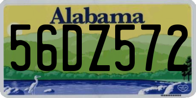 AL license plate 56DZ572