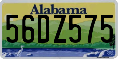 AL license plate 56DZ575