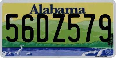 AL license plate 56DZ579