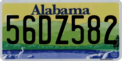 AL license plate 56DZ582