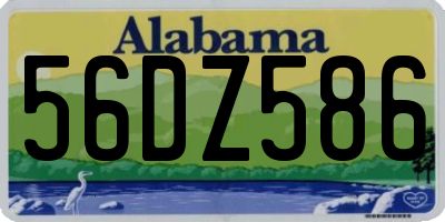 AL license plate 56DZ586