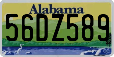 AL license plate 56DZ589