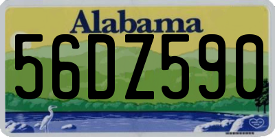AL license plate 56DZ590