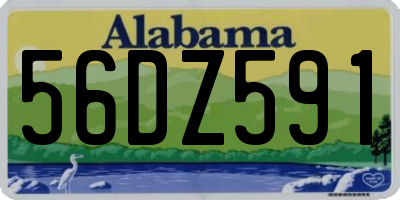 AL license plate 56DZ591