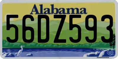 AL license plate 56DZ593