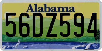 AL license plate 56DZ594