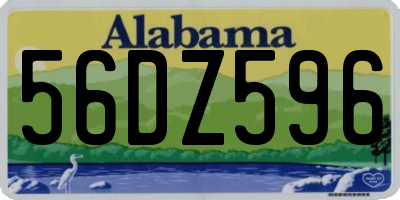 AL license plate 56DZ596