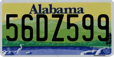 AL license plate 56DZ599