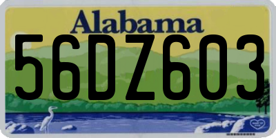 AL license plate 56DZ603