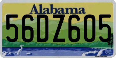 AL license plate 56DZ605