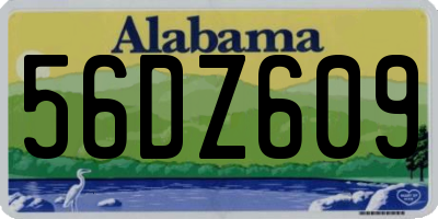 AL license plate 56DZ609