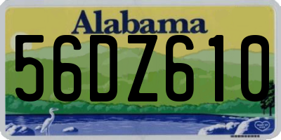 AL license plate 56DZ610