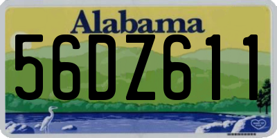 AL license plate 56DZ611
