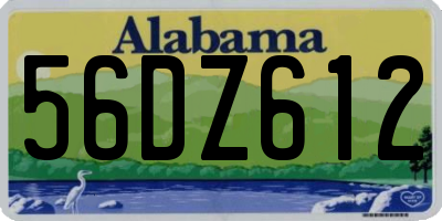 AL license plate 56DZ612