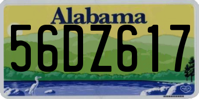 AL license plate 56DZ617