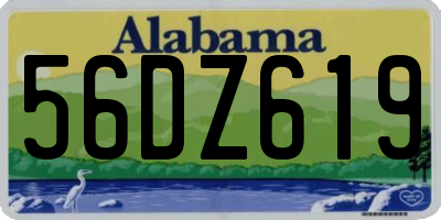 AL license plate 56DZ619