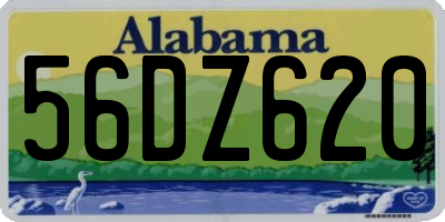 AL license plate 56DZ620