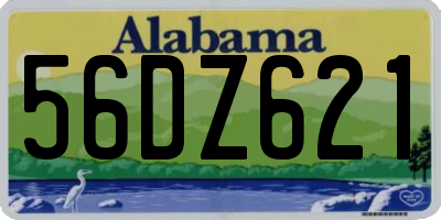 AL license plate 56DZ621