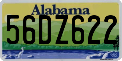 AL license plate 56DZ622