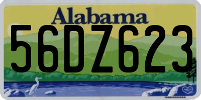 AL license plate 56DZ623