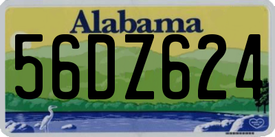 AL license plate 56DZ624