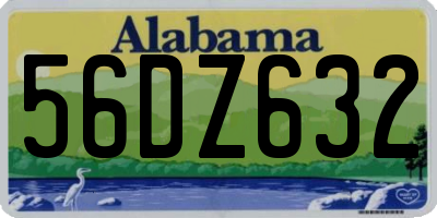 AL license plate 56DZ632