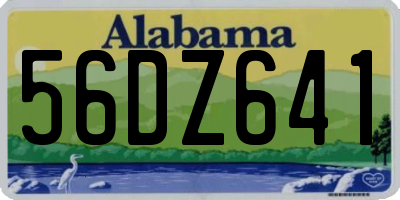 AL license plate 56DZ641