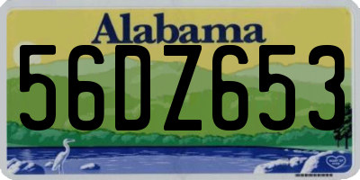 AL license plate 56DZ653