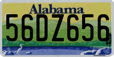 AL license plate 56DZ656