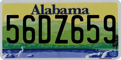 AL license plate 56DZ659