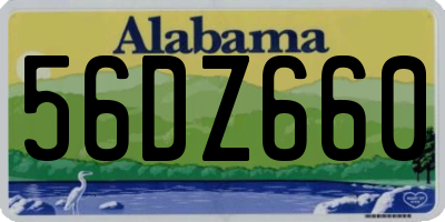 AL license plate 56DZ660