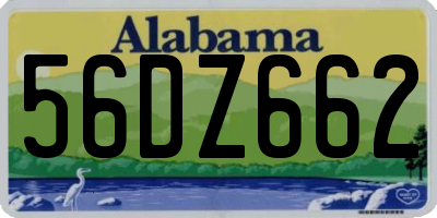 AL license plate 56DZ662