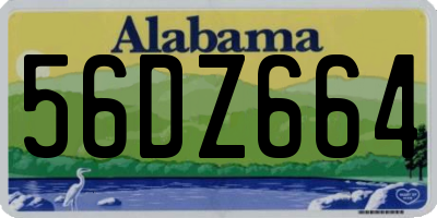 AL license plate 56DZ664