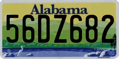 AL license plate 56DZ682