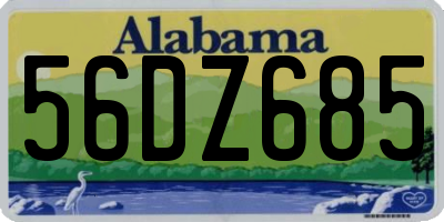 AL license plate 56DZ685