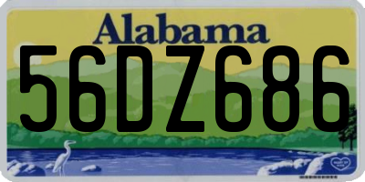 AL license plate 56DZ686