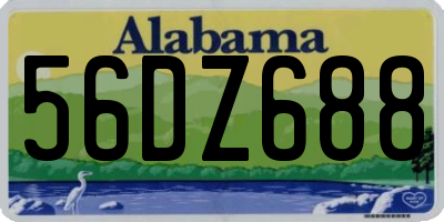 AL license plate 56DZ688