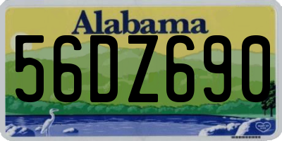 AL license plate 56DZ690