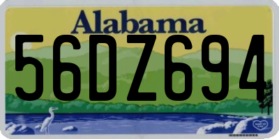 AL license plate 56DZ694