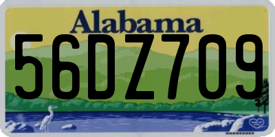 AL license plate 56DZ709