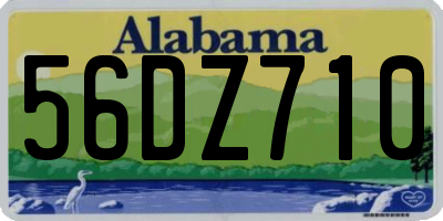 AL license plate 56DZ710