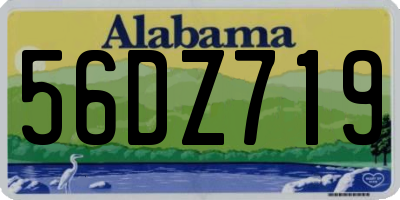 AL license plate 56DZ719