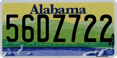AL license plate 56DZ722