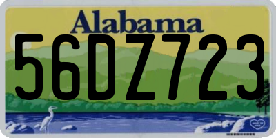 AL license plate 56DZ723