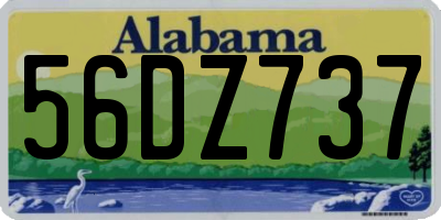 AL license plate 56DZ737