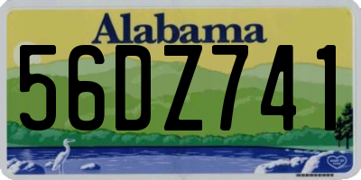 AL license plate 56DZ741