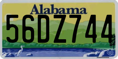 AL license plate 56DZ744