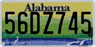 AL license plate 56DZ745