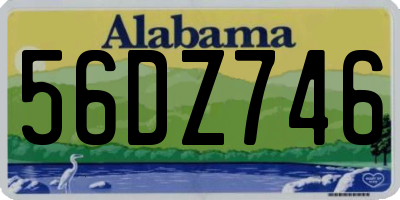 AL license plate 56DZ746