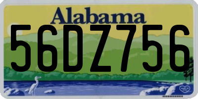 AL license plate 56DZ756